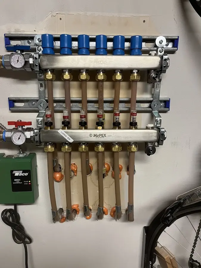 Plumber performing Leak Detection at a residential property in Offutt AFB